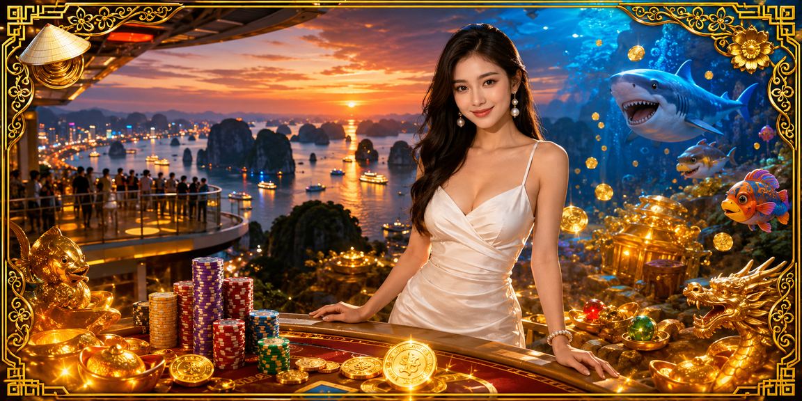 Khung cảnh đăng nhập casino tại Vịnh Hạ Long